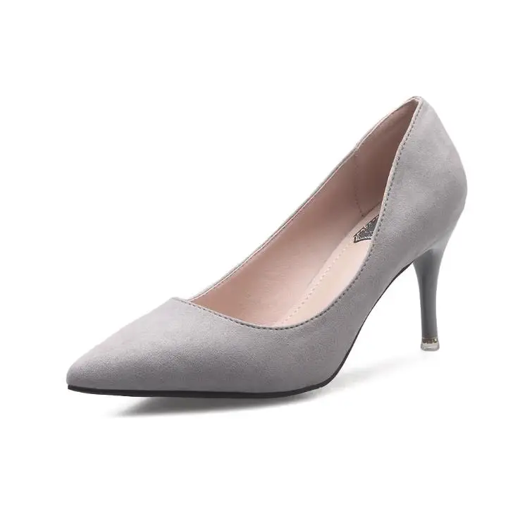 

Spring new pointy fine with high heels solid color wedding shoes, non-slip wear, stylish and comfortable