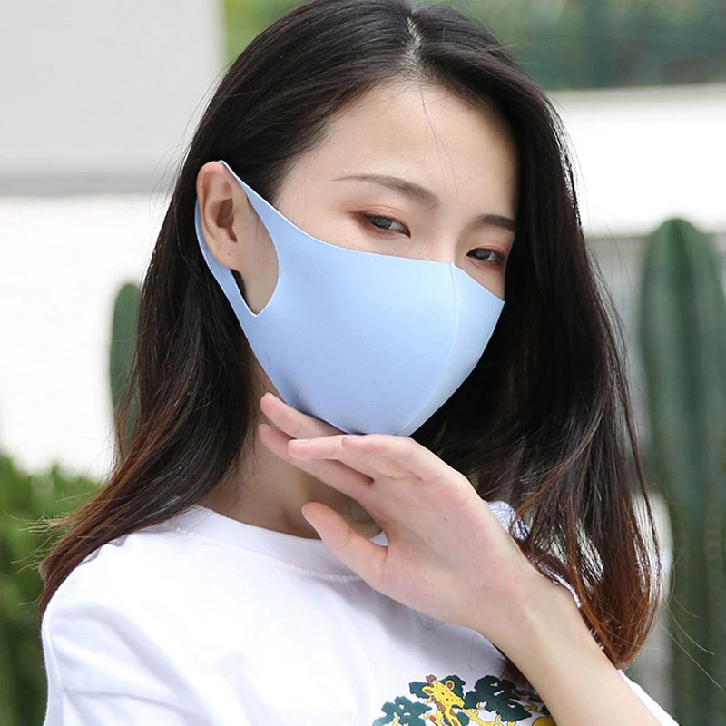 Дышащая 3d черная версия губчатая маска для рта Пыленепроницаемая унисекс губчатая маска для лица многоразовые анти-загрязнения лица