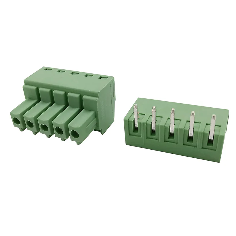 3.81mm 15EDG 2-12Pin PCB Screw Terminal Block Male Female Connector 2EDG Straight Needle/Right Angle Plug-in Header Socket