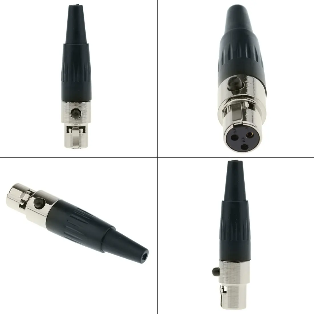 Маленький XLR аудио разъем для микрофона Mini XLR 3/4 контактный разъем для пайки микрофона прямой