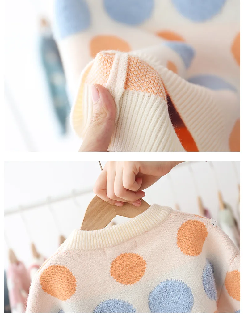 Свитер для девочек, детский бархатный свитер на осень и зиму, импортная Детская рубашка