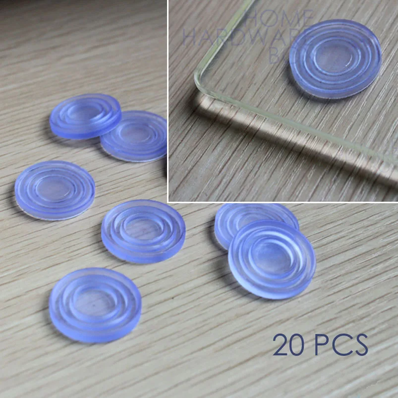 

soft rubber pad for glass table top grip buffer bumper 20 pcs