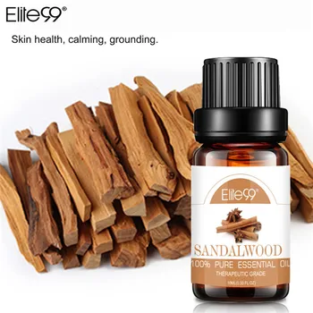 

Elite99 10ml Sandalwood Pure Essential Oils Aromatherapy Diffusers Essential Oils Massage Relieve Stress Oil HelpSleep Air Fresh