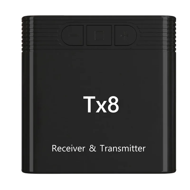 Tx8 2 in 1 Bluetooth 5 0 Transmitter Receiver Audio Adapter for TV PC Headphone MP3 MP4 Music Playback