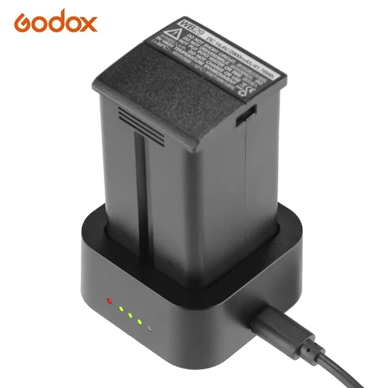 Godox UC29 USB Charger DC 5V Input DC 8.4V Output with tpye-c Cable for Charging WB29 Battery of AD200 AD200Pro Battery