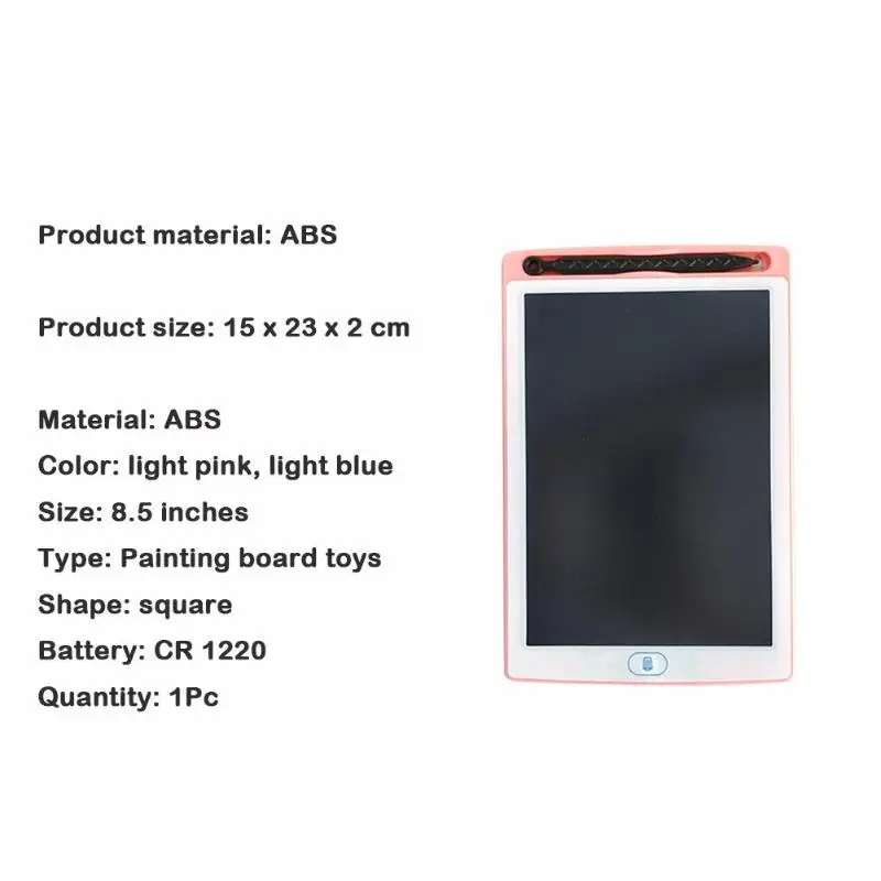 ALLOYSEED 8.5 inches Children Writing Drawing Tablet Electronic Painting Board Education Aid Painting Board Kids Christmas Gift