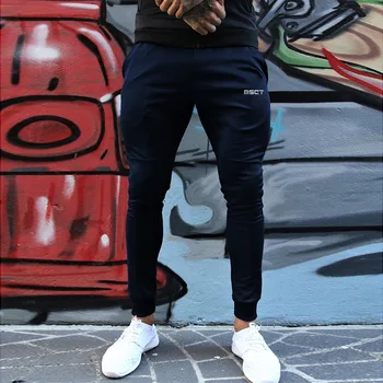 

Men's Long Casual Sport Pants Gym Slim Fit Solid Casual Trousers Running Joggers Gym Fashion Sweatpants