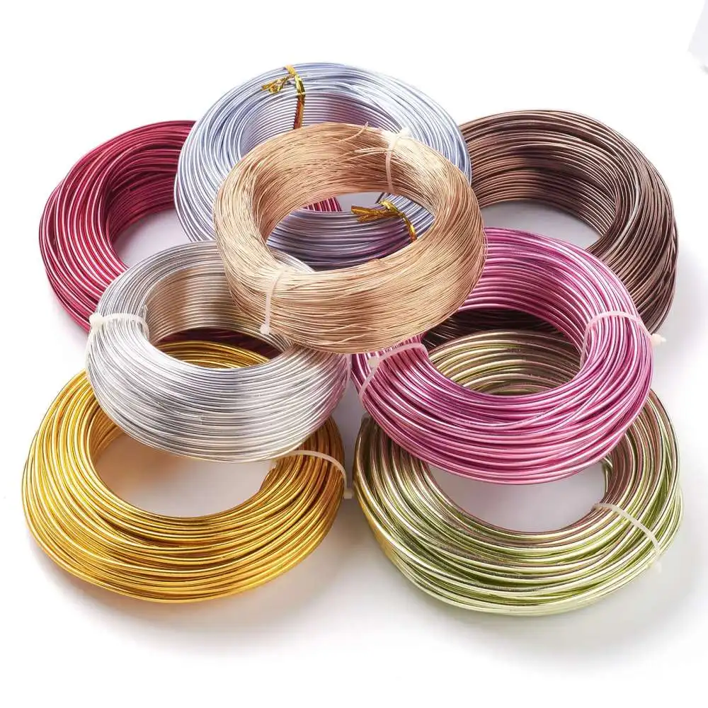 500g Aluminum Wire Jewelry Findings for Bracelet Earring DIY Jewelry Daily Crafts Making Accessories 0.8/1/1.5/2/3/3.5/4/5/6mm