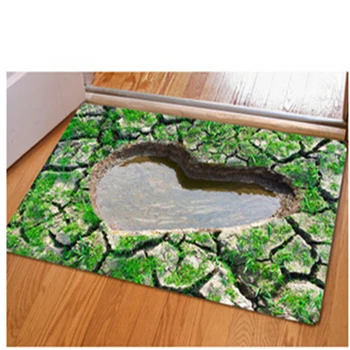

3D Trap Printed Entrance Doormats Door Mat 40*60cm Carpet For Living Room Bedroom Non-slip Floor Mats Kitchen Rugs Mat