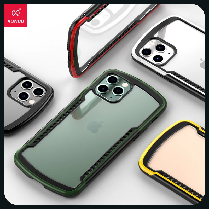 Прозрачный матовый защитный чехол Xundd для iPhone 11 Pro Max с воздушной подушкой|Бамперы|