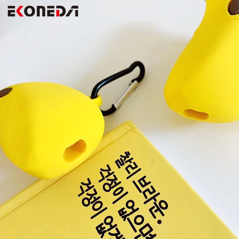 EKONEDA прекрасный банан защитный чехол для Airpods силиконовый мягкий матовый, резиновый чехол для Airpods