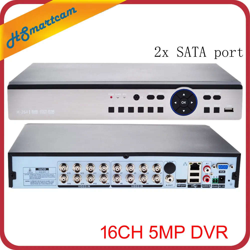 16CH AHD 5MP HD DVR 5MP CVI TVI CCTV видеонаблюдение видео рекордер HDMI USB 3g wifi XMEYE поддержка(AHD CVI TVI аналог)+(IP Cam
