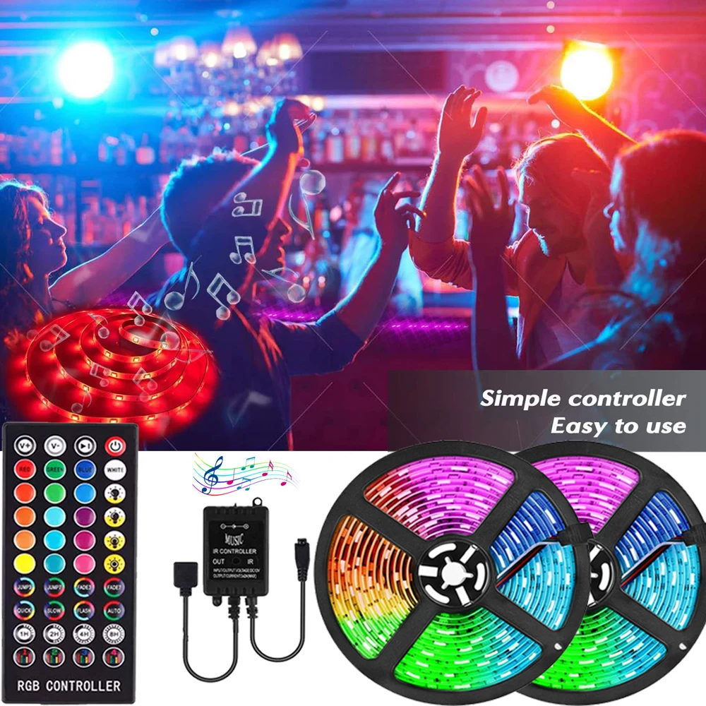 Цветная (RGB) Светодиодный светильник полосы музыкальной синхронизации 5050 RGB