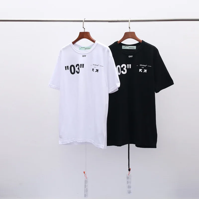 19SS OFF-WHITE летняя Новинка 03 Limited OW принт звезда мужская пара короткий рукав Футболка