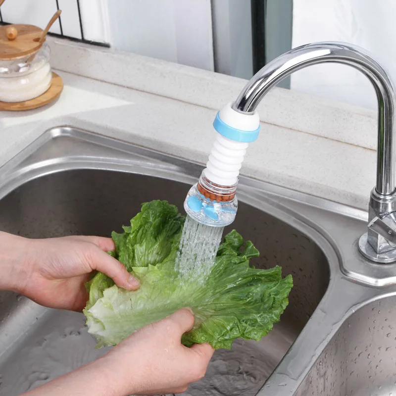 w0030-1 Кухонный кран брызгозащищенный водопроводный фильтр для воды сопло фильтр 360 ° регулируемая экономия воды - Цвет: w0030-1