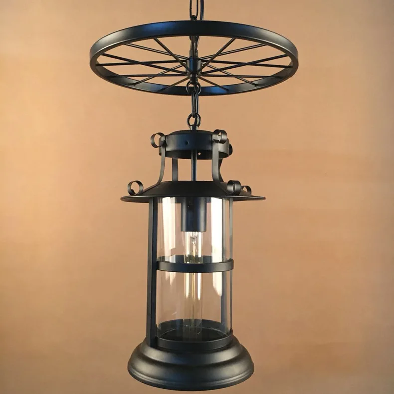 Скандинавский промышленный ветер восстановление древних способов колеса droplight личность Ресторан Бар Арт Деко небольшой droplight