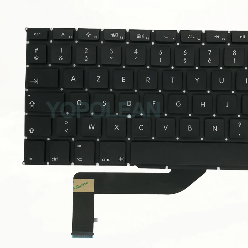 Новая A1398 Французская клавиатура для MacBook Pro Retina 15 дюймов FR макет 2012 2015