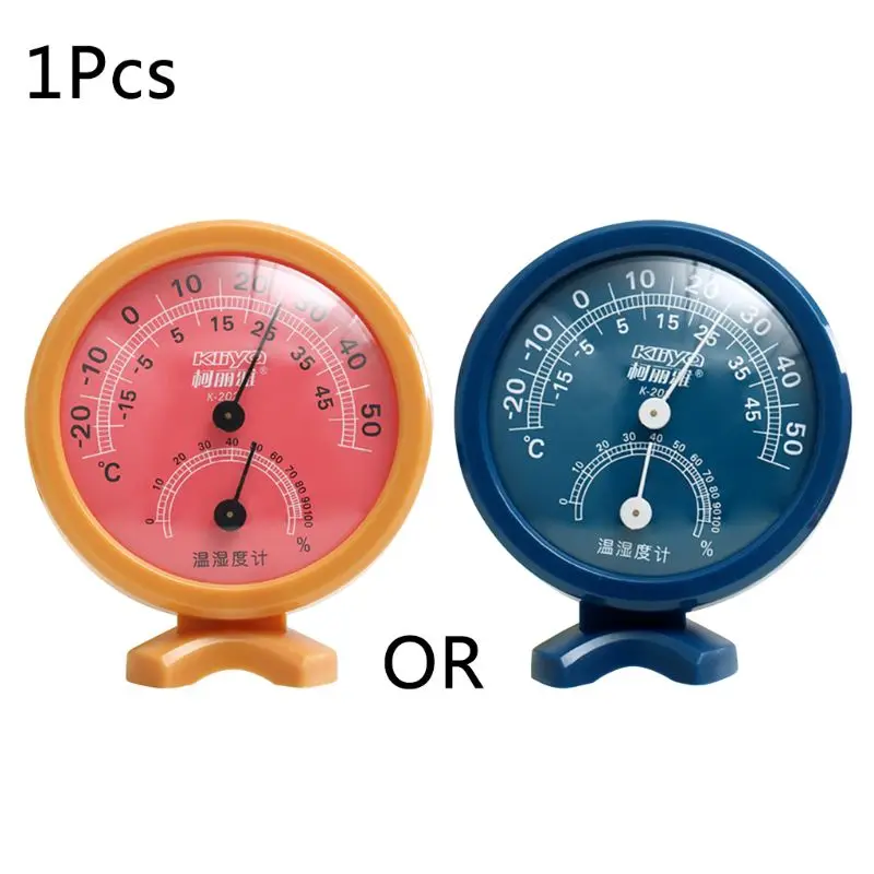 Круглые Мини Часы Открытый гигрометр термометр измеритель влажности температуры тестер товары для дома - Цвет: Random Color