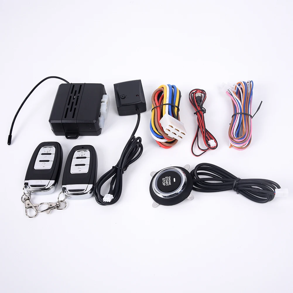

One Button Engine Start , Car Vehicle Vibration Alarm Ignition Push Remote Kits