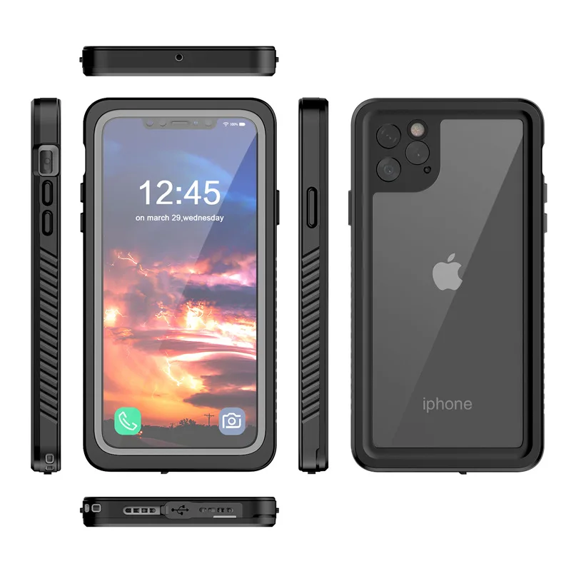Водонепроницаемый чехол для iPhone 11 Pro Max, противоударный чехол для дайвинга, плавания, для улицы, 360, полная защита для iPhone 11pro Max, чехол