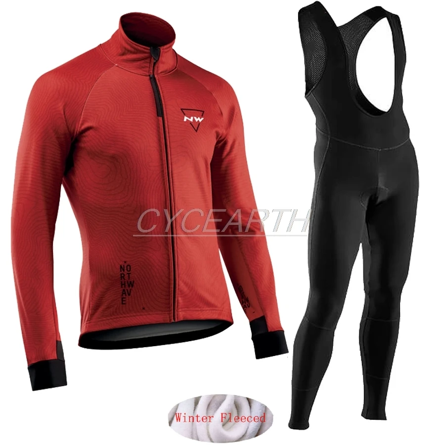 Northwave зимняя одежда для велоспорта с длинным рукавом, одежда для верховой езды, комплект Джерси, Термальный флисовый Майо, Ropa Ciclismo Invierno, сохраняющий тепло