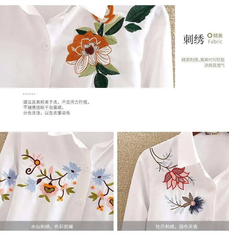 Detailed Feather Embroidery and Collar View