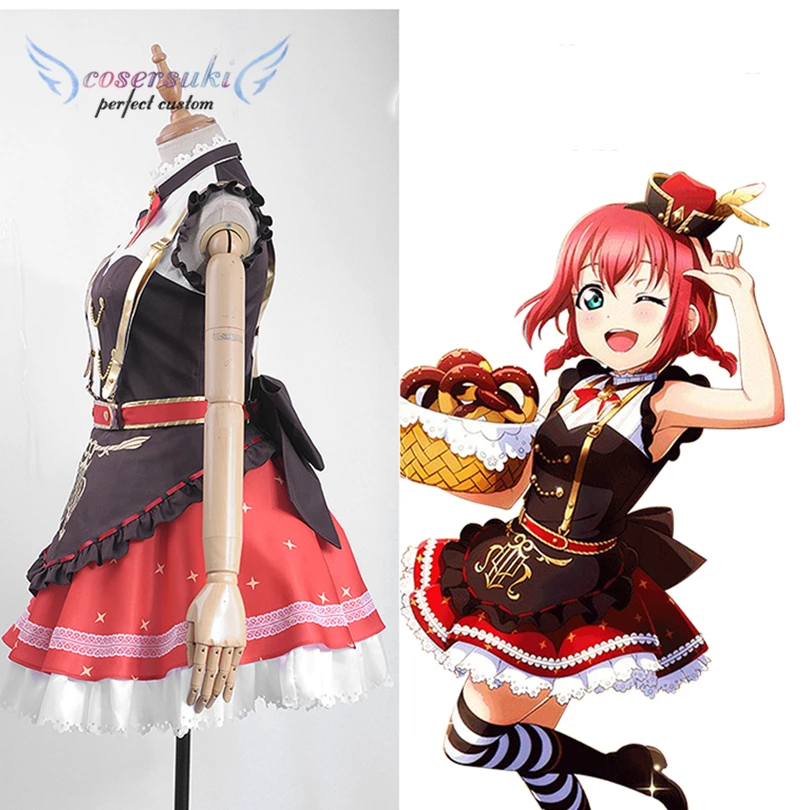 Lovelive Kurosawa Ruby Bremen Band косплей карнавал костюм Хэллоуин Рождественский Костюм