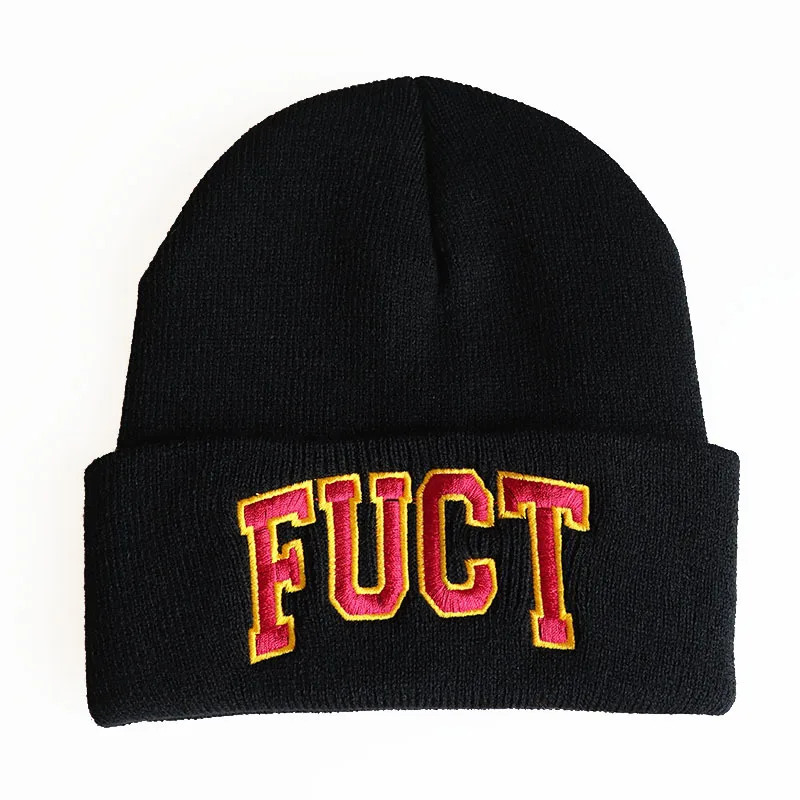 FUCT Beanie вязаная зимняя шапка однотонная хип-хоп Skullies Billie Eilish костюм аксессуар подарки теплые зимние друзья U CANT TRUST