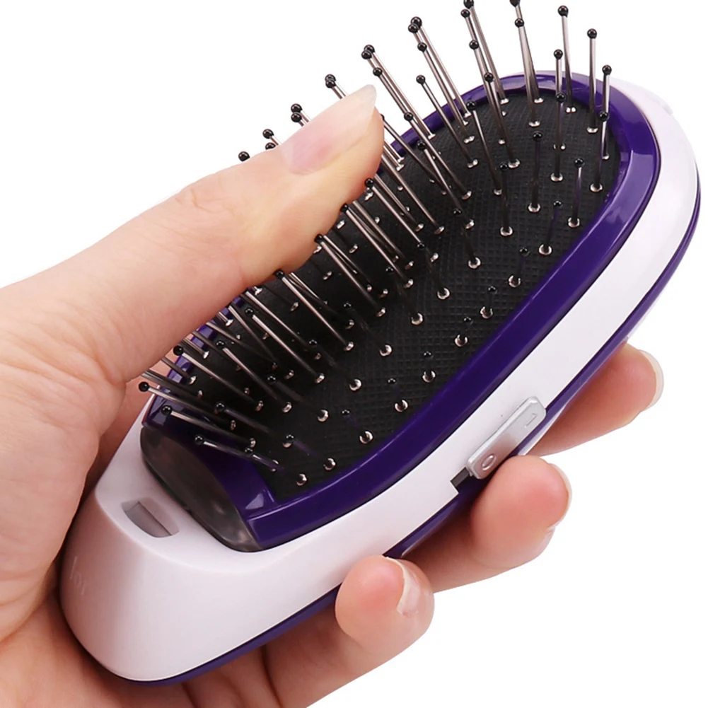 Home Travel Portable Electric Ionic Hairbrush Scalp Massage Comb Hair Care Tool