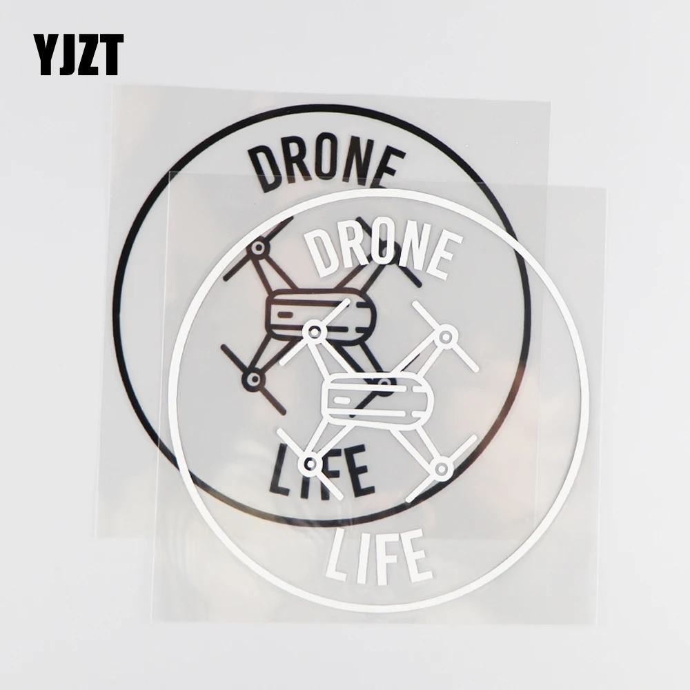 YJZT 13 × см Виниловая наклейка на автомобиль DRONE LIFE переводная картинка аксессуары