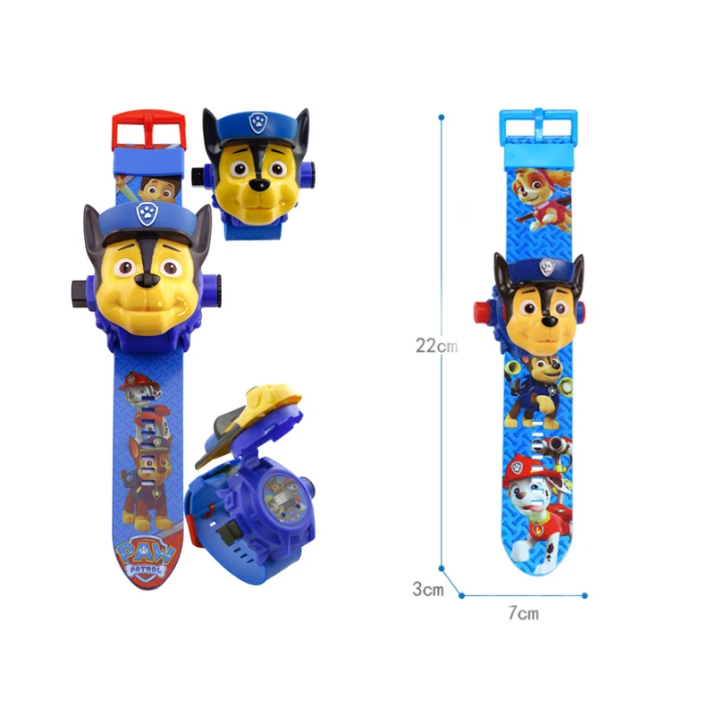 Paw patrol игрушки набор 3D проекционные часы фигурка на день рождения Аниме Фигурка Patrulla Canina игрушка подарок