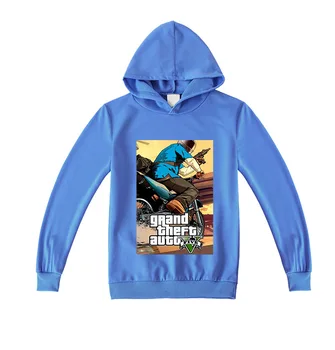 

2020 Kids Anime Hoodies Boys 3D Hooded Sweatshirts Pullover Long Sleeve Outerwear Hip Hop Autumn Cotton gta 5 T Shirt 3-16 years