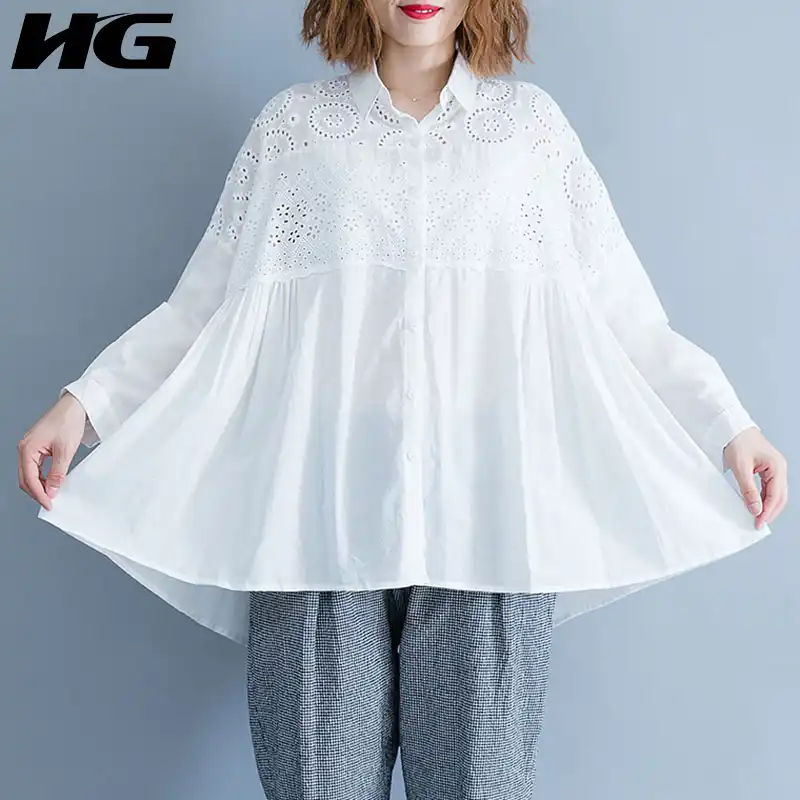 plus size white swing top