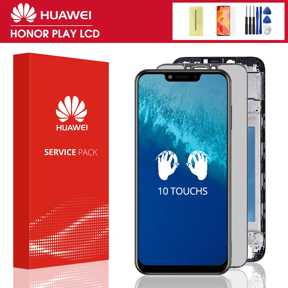6 3 &quotОригинальный ЖК дисплей для Huawei Honor Play сенсорная панель дигитайзер Φ с