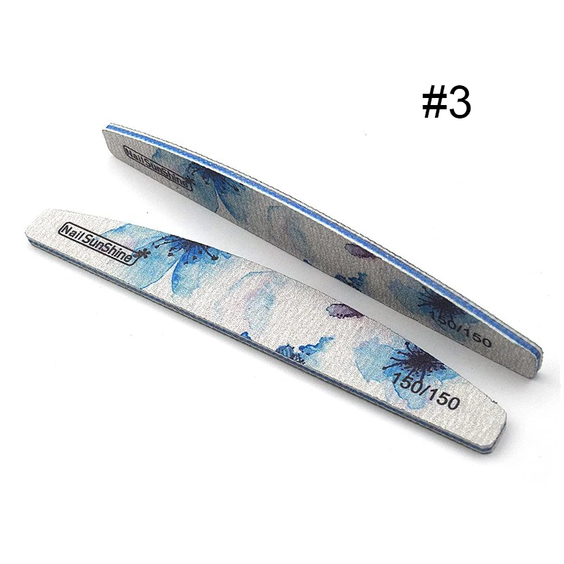 6 Patterns Professional Nail File Flower Sanding Nail File Double Side Nail Buffer Buffing Polish Nail Art Block Pedicure Tools - Цвет: 33