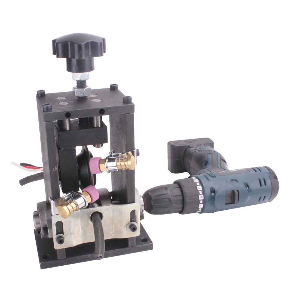 

Hand Wire Stripper Electric Wire Drawing Cable Stripping Household Scrap Copper Wire Peeling Machine with Sharpening Function