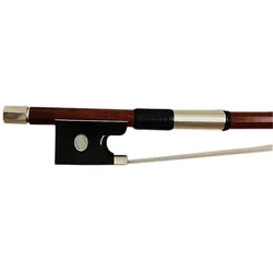 Floraparts 4/4 Violin Bow Top Pernambuco Round Stick Ebony Mounted Eye Frog Sterling Silver Parts FPX041