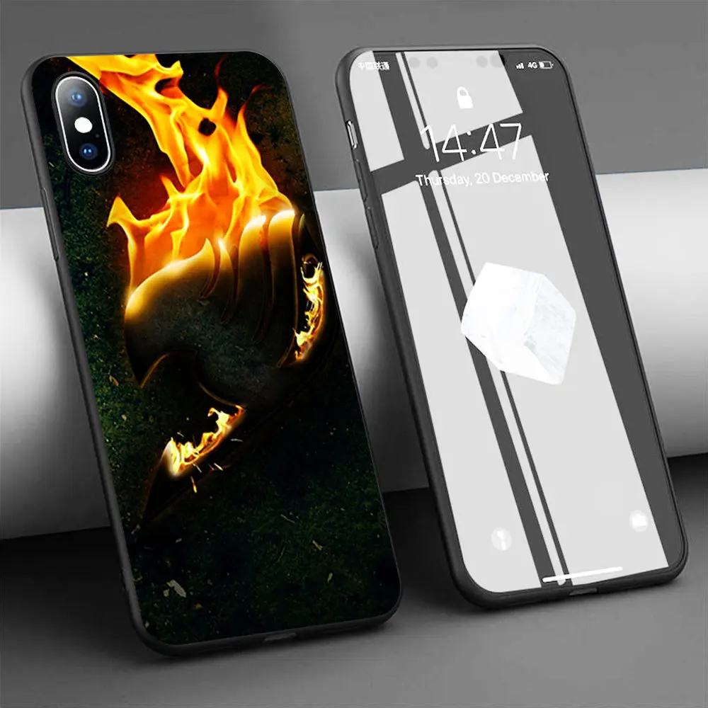Чехол Coque pretty Fairy Tail желтый мягкий силиконовый чехол для телефона iPhone 11 Pro Max X 5S 6 6S XR