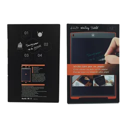 12 "placa eletrônica portátil ultra fina da tabuleta da tabuleta do desenho de digitas da tabuleta da escrita do lcd com pena