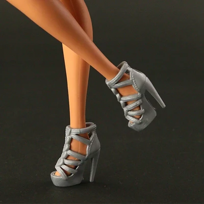 Fashion Feature Original shoes for barbie doll New unique short boots 15 style shoes available - Цвет: T09