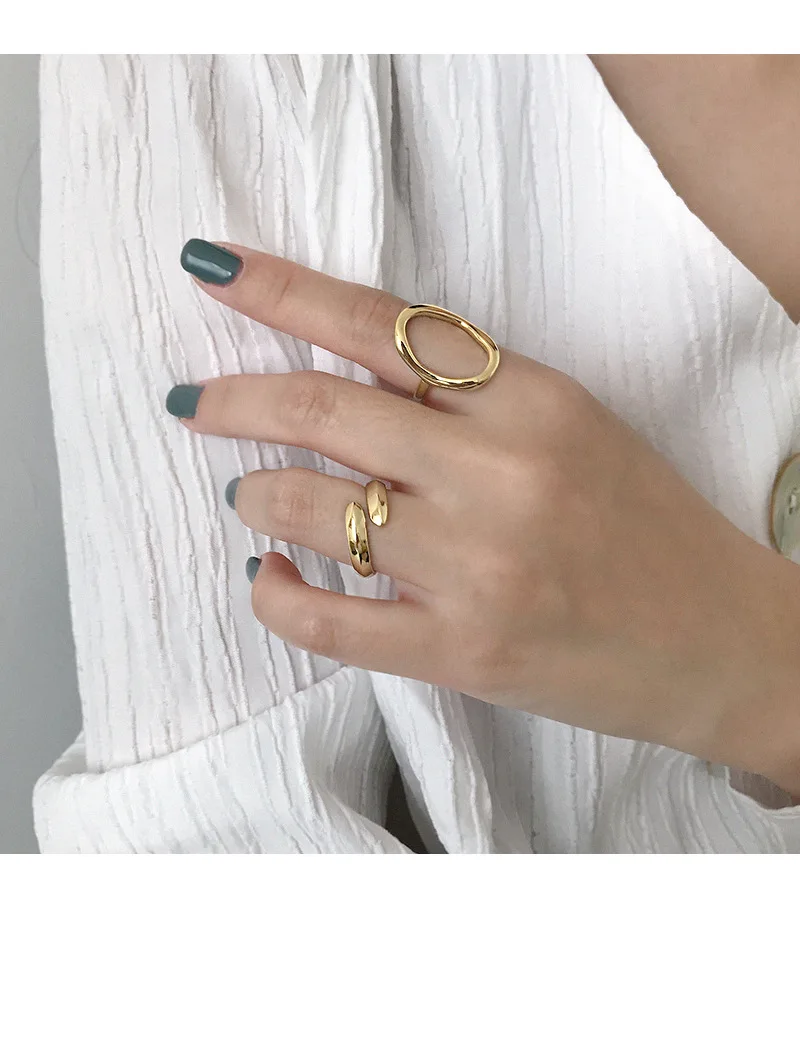 Стерлингового серебра 925 обручальные кольца для женщин aneis bijoux, модное регулируемое кольцо 925 anel femme золотого цвета ювелирные изделия
