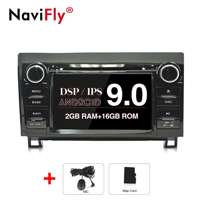 Ips DSP 8Core 4+ 64G Android 9,0 Автомобильный dvd Радио мультимедийный плеер для Toyota Sequoia Tundra gps навигация wifi 4G - Цвет: 4Core 2 16G IPS DSP