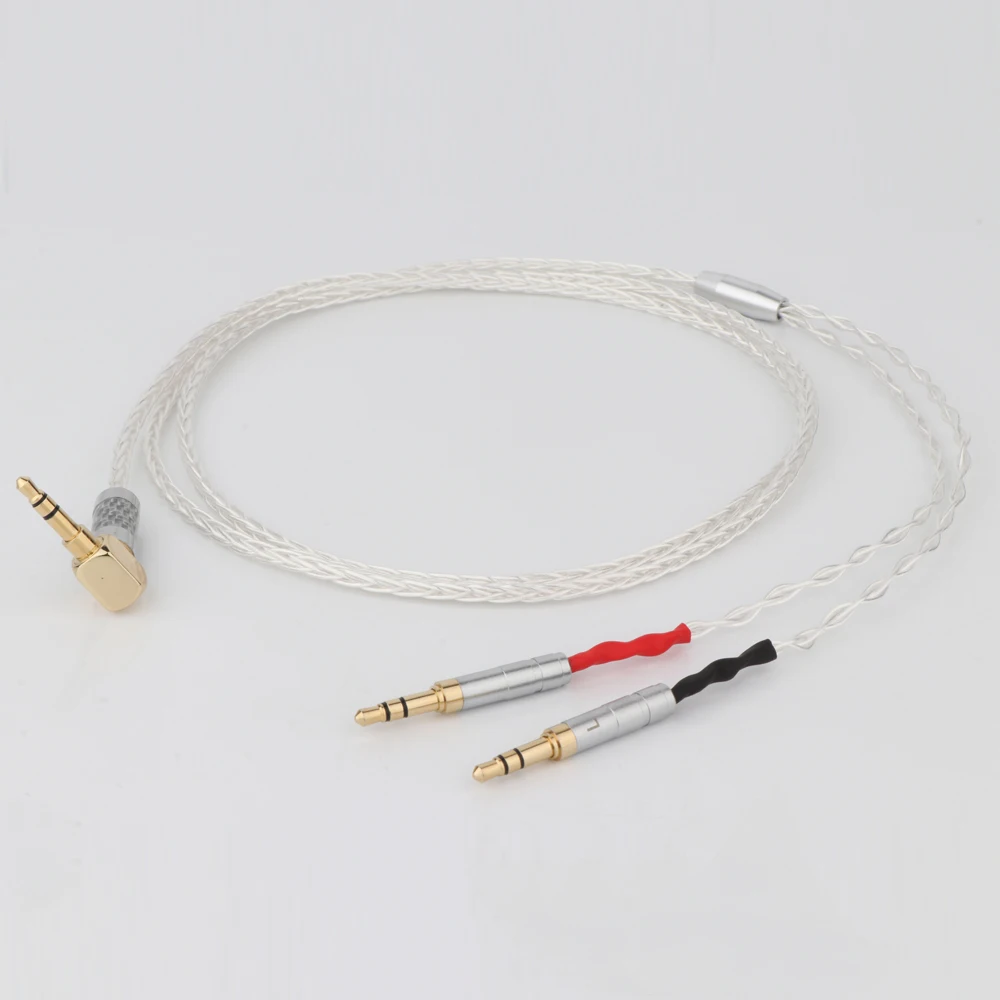 6N OCC versilbertes Elear-Kopfhörer-Upgrade-Kabel AT-D7200 D5200 D9200 T1 T5p 2. AK T5P HE1000SE HE6SE ANANDA Arya – Detail 9