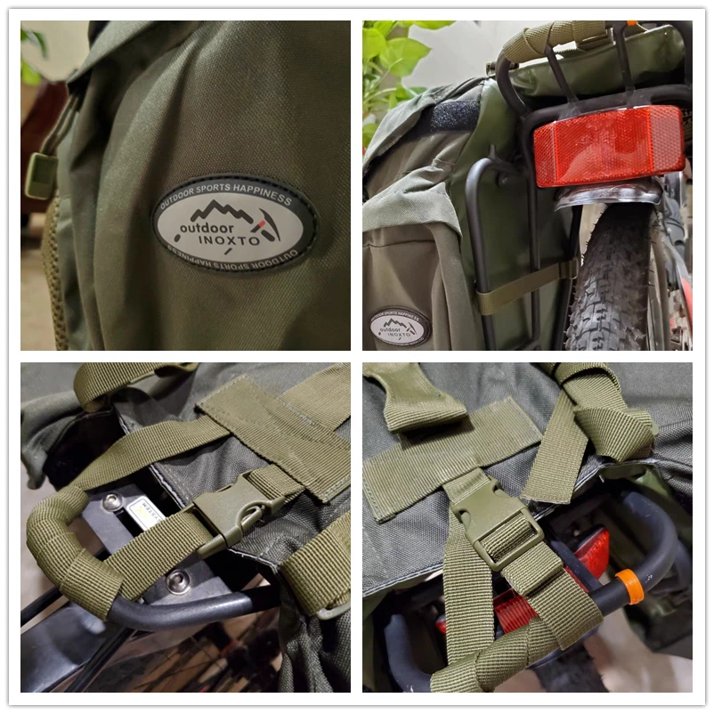 Bike Bag Bicycle Bag Bike Accessory Bicycle And Motorcycle Saddle Bag Travel Waterproof Optional Raincoat