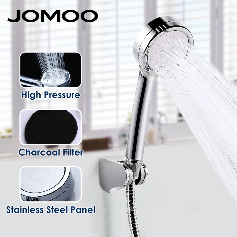 

JOMOO brand bathroom fixture high pressure shower head water saving Pressurized shower round shape ABS material power shower