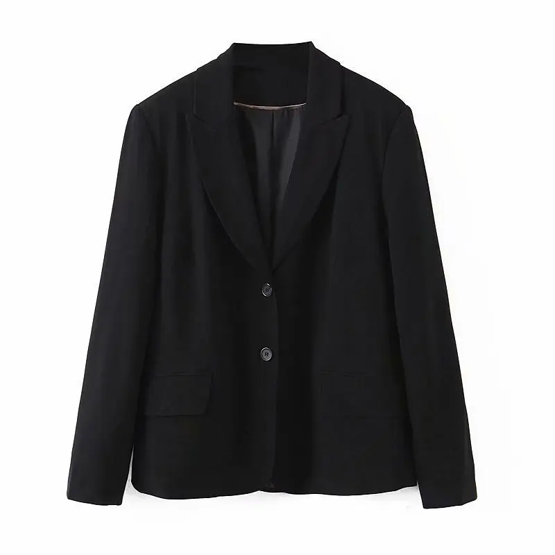 Xz60-2234 European and American fashionable pocket decoration loose coat