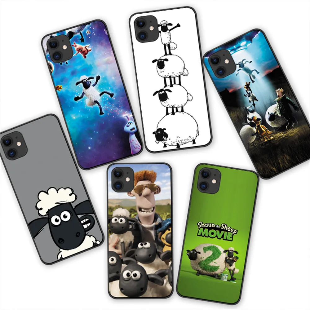 Чехлы для телефонов Shaun the Sheep cartoon Farmageddon для iphone 6S 6 7 8 Plus черный силиконовый чехол для iphone 11 Pro MAX X XS XR