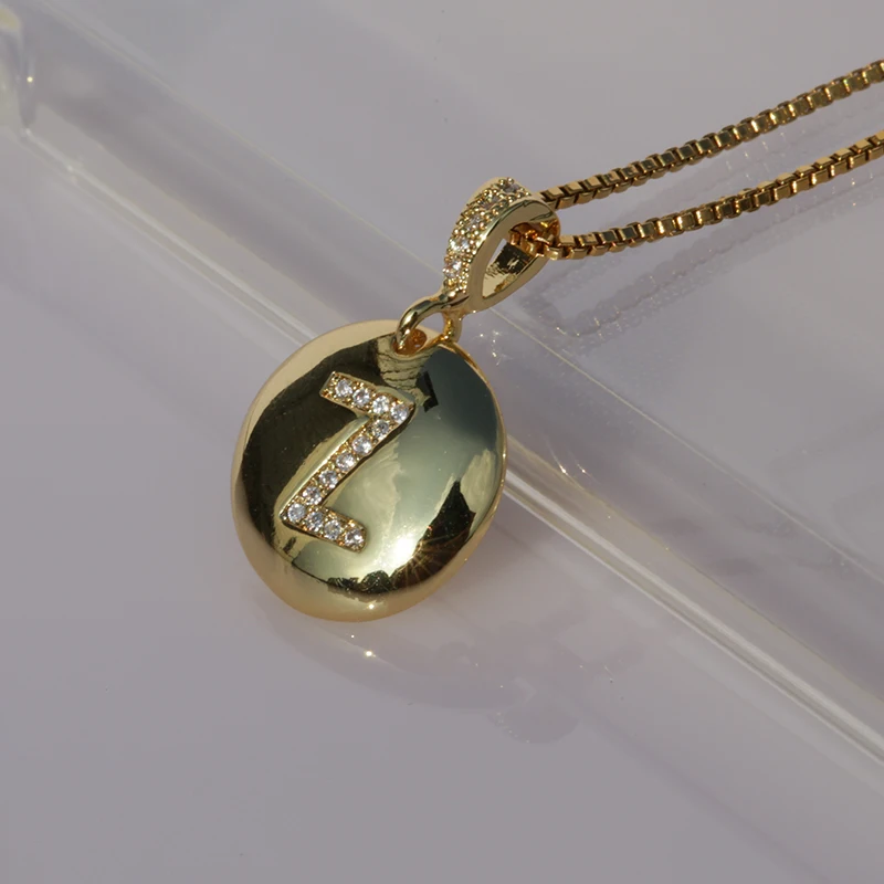 Hot Sale A-Z 26 Initials Name Necklace Micro Pave CZ Alphabet Letter Pendant Gold Necklaces Women Charm Chain Jewelry Girl Gift