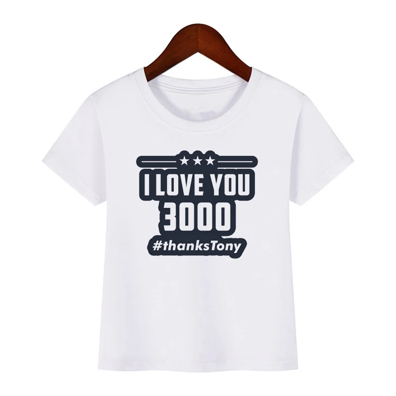 DAD I Love You, 3000 раз, Детская футболка, Мстители, эндгейм, футболка для маленьких мальчиков, Железный человек, I Love U, три тысячи раз, детская одежда - Цвет: 18