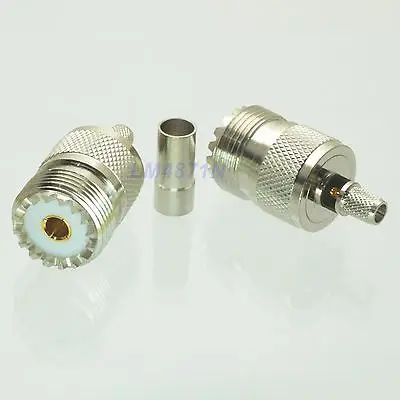 DHL/EMS 50 шт. разъем UHF SO239 разъем окно обжимной RG58 RG142 LMR195 RG400 кабель-d2